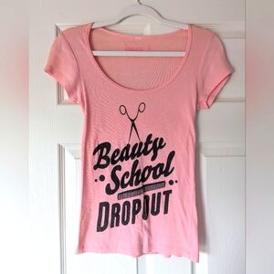 Grease Musical Beauty School Drop Out Scoop T-Shirt